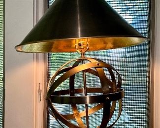 Armillary desk lamp