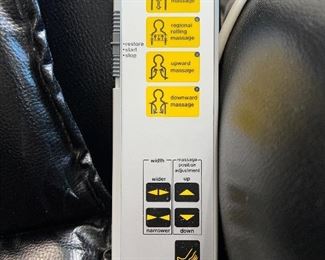 Massage chair remote