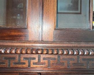 Detail view of bookcase 