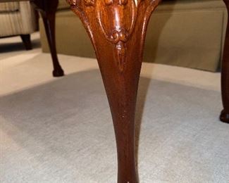 Detail view of coffee table