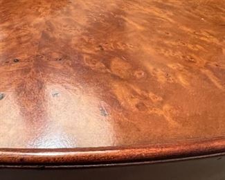 Detail view of Henredon side table