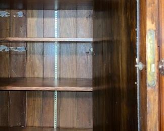 Interior view of armoire