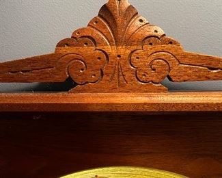 Detail view of antique cabinet