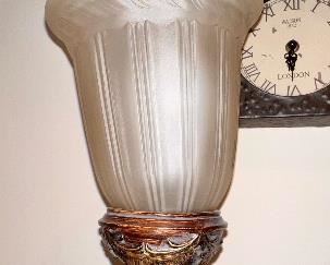 Small torchiere lamp