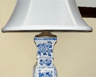 Blue & white lamp