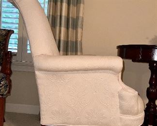 Side view of armchair