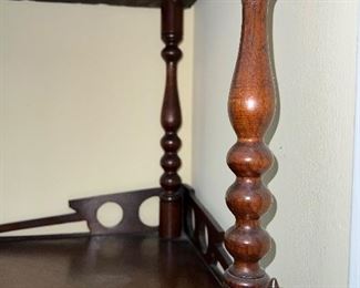 Detail view of etageres