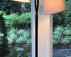 Wrought iron floor lamp