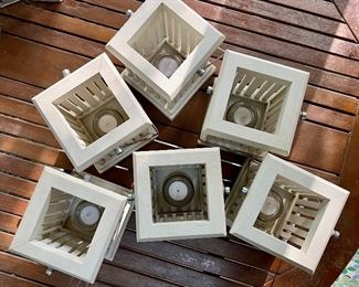 Top view of candle holders