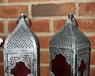 Metal candle holders