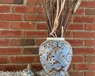 Ginger jar with floral