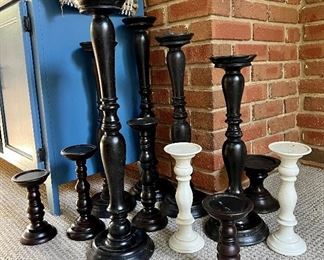 Various candle holders