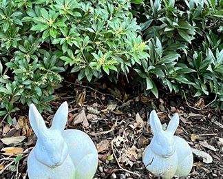 Bunny yard ornaments