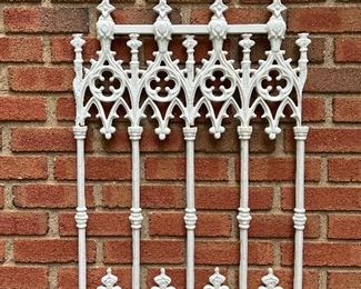 Hand painted cast iron yard ornament