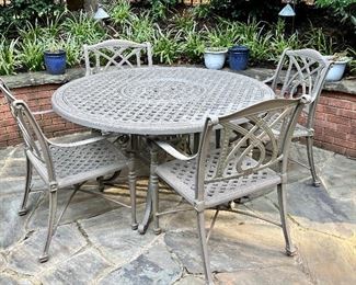 Gen Sun Casual Terrace patio table and 4 armchairs
