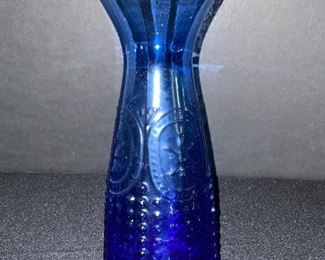 Cobalt blue glass vase