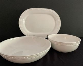 World Market serving platter, medium and large bowls