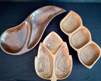 Wooden serving pieces