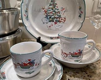 International Table Works Christmas stoneware