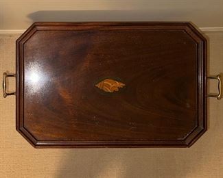 Top view of tray table