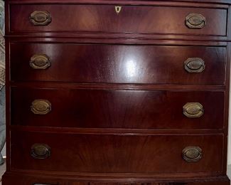 Bow front dresser