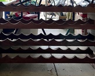 Wood wine rack
