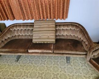 Vintage mid century couch and chair