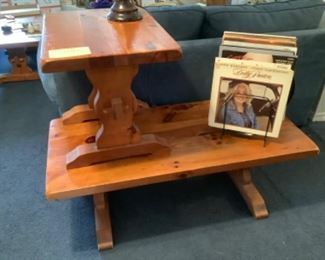 20. End table  25.coffee table wood ..