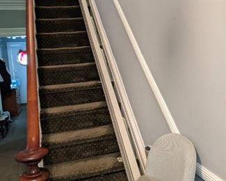 Chair lift, dismantled and ready to go.