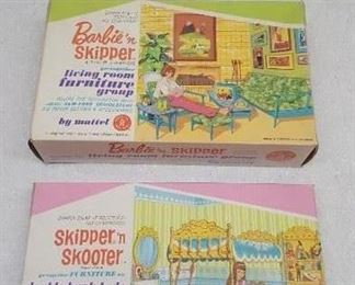 1960's Barbie Old Store Stock Furniture Groups