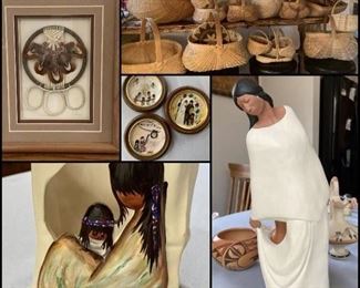Native American Artwork, Pottery, and Handmade Baskets