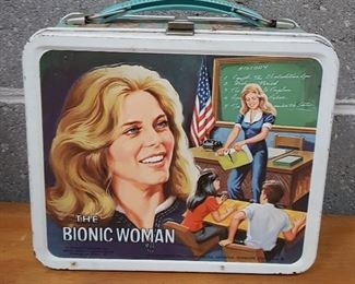 Bionic Women lunch box with thermos