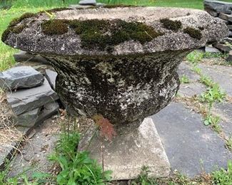 Great patina on this large garden urn