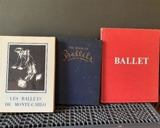 A trove of antique books on ballet, design & theater