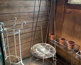 Unique tall wire plant stand