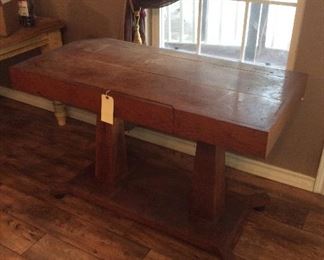 Primitive hand made table, made in 1910
