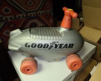 Good Year Blimp Blow Mold Ride On Toy