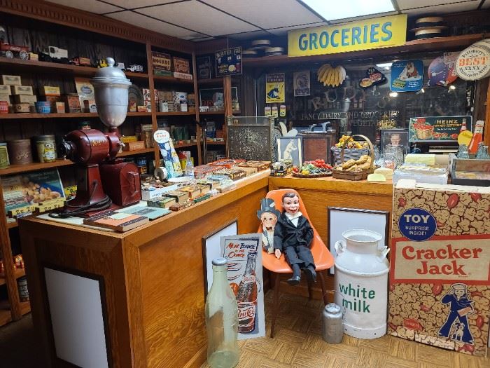 LIFELONG ADVERTISING COLLECTION FEATURING HISTORIC RECREATION OF RUDY'S GENERAL GROCERY STORE