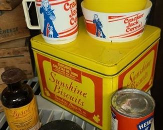 Vintage Tins W/ Cracker Jack Promos