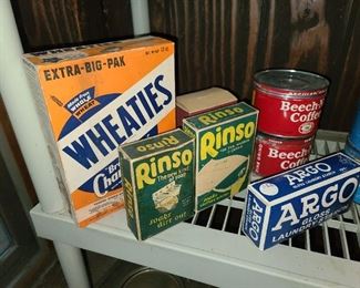 Vintage Advertising Boxes (Wheaties, Rinso, Argo, Etc.)