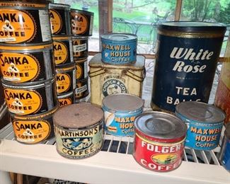 Vintage Coffee Tins