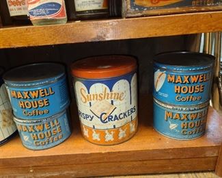 Vintage Coffee Tins