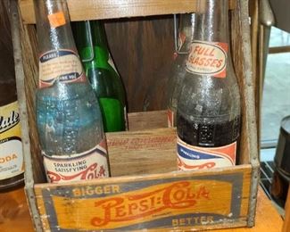 Vintage Pepsi-Cola Wooden Carrying Crate