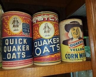 Vintage Quaker Oats Containers
