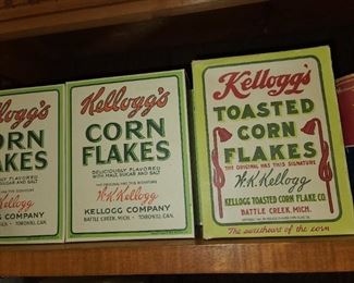 Vintage Kellogg's Corn Flakes Advertising Boxes