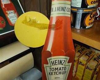Vintage Heinz Tomato Ketchup Cardboard Sign