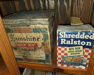 Antique Sunshine Biscuits Store Display Tin