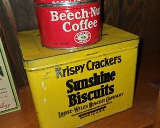 Vintage Sunshine Biscuits Tin