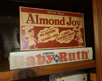 Vintage Almond Joy & Baby Ruth Display Boxes