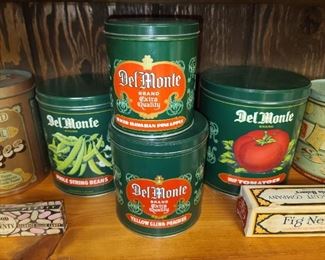 Vintage Del Monte Tins